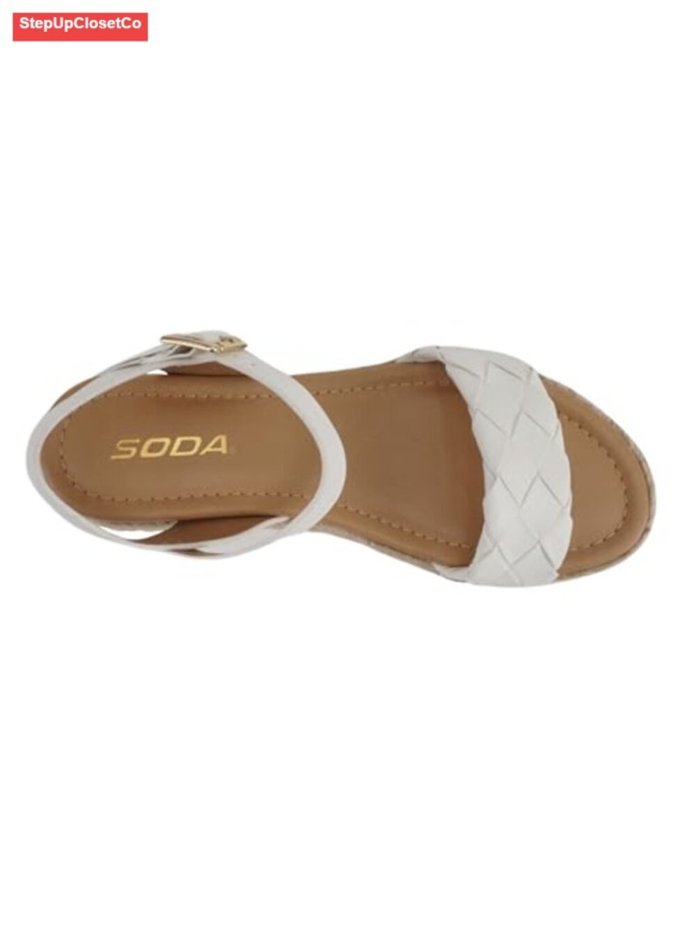 Women Open Toe Ankle Strap Platform Espadrille Wedge Sandal - Platform Heel - Picture 5 of 5